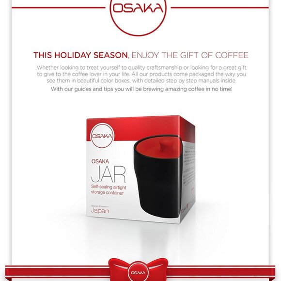 Osaka Jar, Self-Sealing Airtight Storage Jar 13.5oz."Shitenno-ji" (Black) - Picture 5 of 5